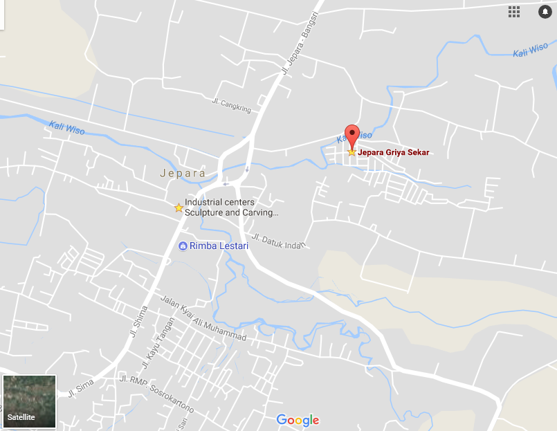 google map griya batik sekar jepara shared by duaide web design semarang